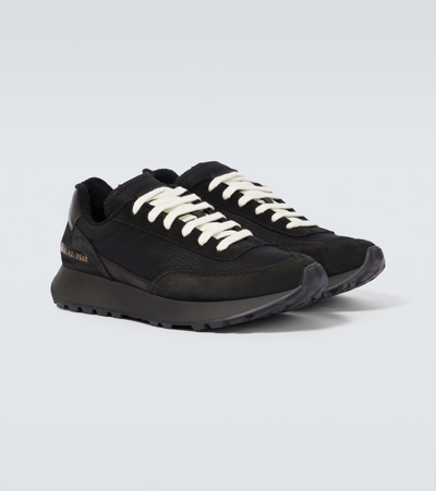 Shop Common Projects Track Classic Suede Sneakers In Black