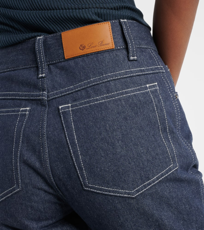 Loro Piana Nedar High-rise Straight Jeans In Surge Blue