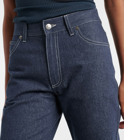 Loro Piana Nedar High-rise Straight Jeans In Surge Blue