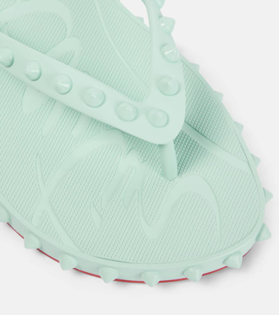 Christian Louboutin Super Lubi Flip Thong Sandals In Iceberg