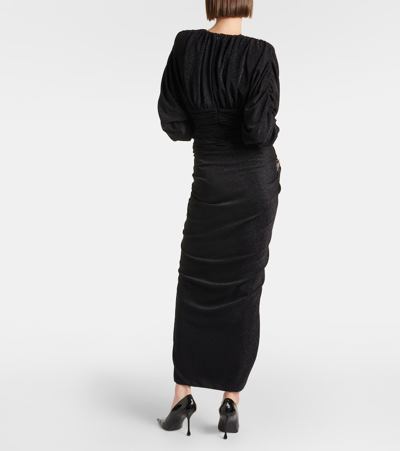 Alexandre Vauthier Ruched Gown In Black