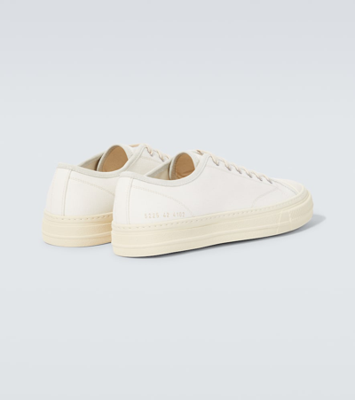 Shop Common Projects Tournament Canvas Sneakers In Off White