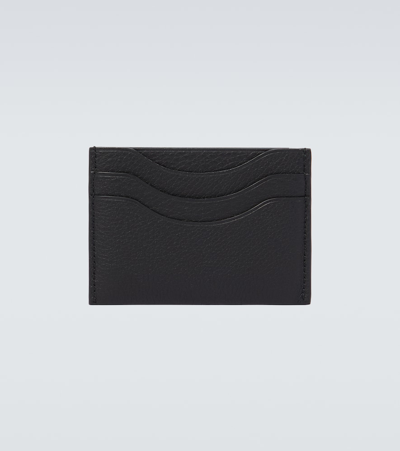 Shop Loro Piana Extra Leather Card Holder In Black