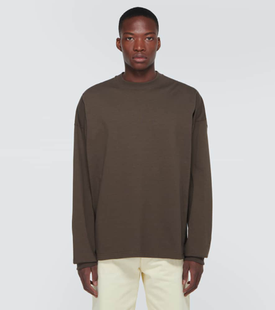 Shop Bottega Veneta Oversized Cotton Jersey T-shirt In Olive