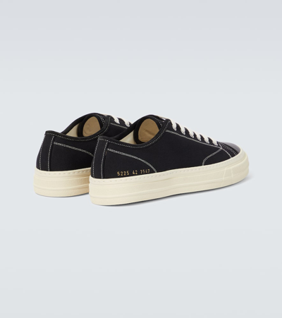 Shop Common Projects Tournament Canvas Sneakers In Black