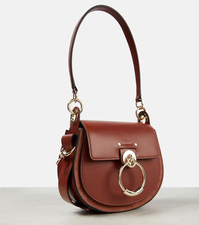 Chloé Tess Shoulder Bag In Brown