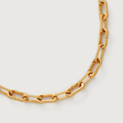Shop Monica Vinader Gold Alta Capture Charm Necklace Adjustable 48cm/19'
