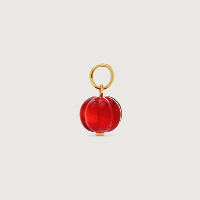 Shop Monica Vinader Gold Lantern Gemstone Pendant Charm Red Onyx