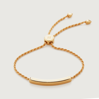 Shop Monica Vinader Linear Chain Bracelet, Gold Vermeil On Silver