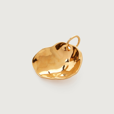 Shop Monica Vinader Gold Nura Small Shell Pendant Charm