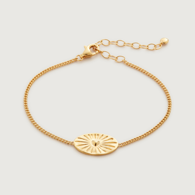 Monica Vinader Gold Heart Talisman Chain Bracelet
