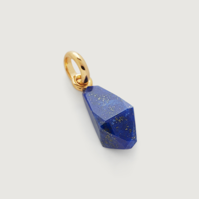 Shop Monica Vinader Gold Geometric Gemstone Pendant Charm Lapis
