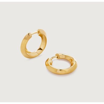 Shop Monica Vinader Gold Power Small Hoop Earrings