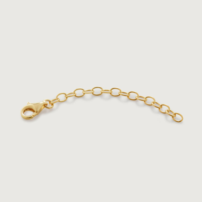 Shop Monica Vinader Gold Adjustable Chain And Necklace Extender 5cm/2'