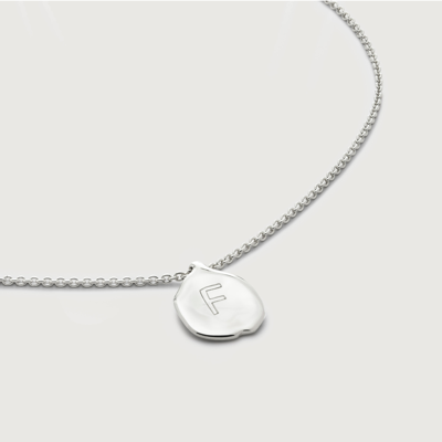 Shop Monica Vinader Sterling Silver Siren Petal Chain Necklace Adjustable 41-46cm/16-18'