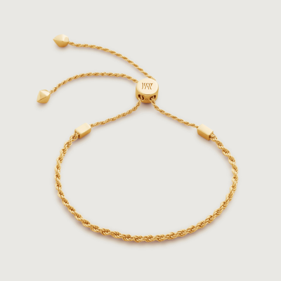 Shop Monica Vinader Gold Corda Fine Chain Friendship Bracelet