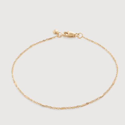 Shop Monica Vinader Gold Shimmer Chain Bracelet