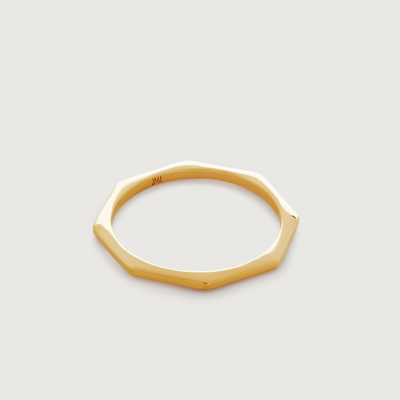 Shop Monica Vinader Gold Octagon Stacking Ring