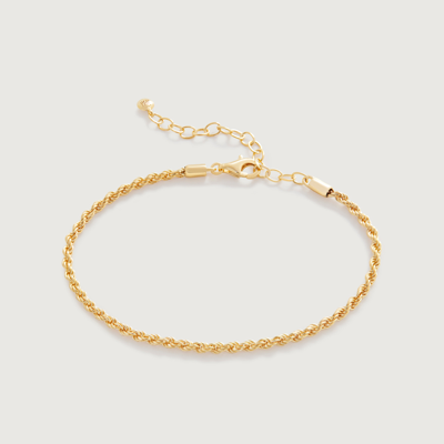 Shop Monica Vinader Gold Rope Chain Bracelet