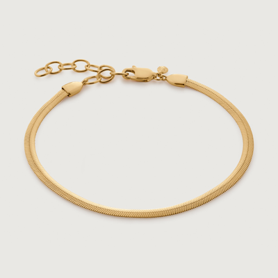 Shop Monica Vinader Gold Snake Chain Bracelet