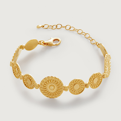 Shop Monica Vinader Gold Juno Shield Bracelet
