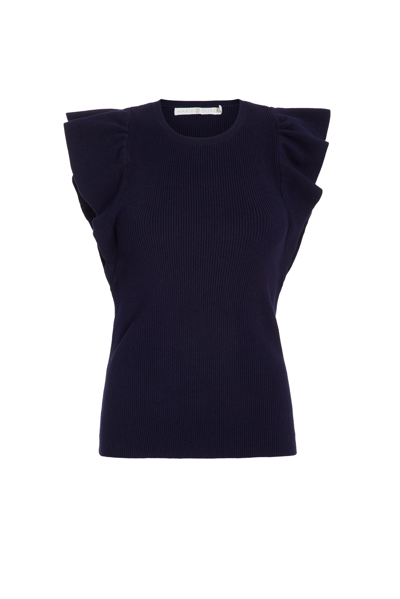 Shop Marie Oliver Rory Top In Navy