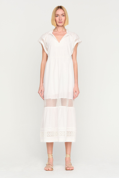 Shop Marie Oliver Day Midi Dress In Cool White
