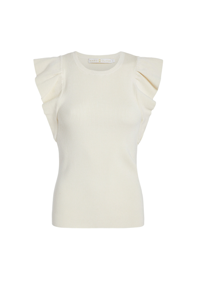 Shop Marie Oliver Rory Top In Macadamia