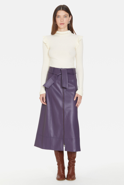 Shop Marie Oliver Greenwich Skirt In Plum
