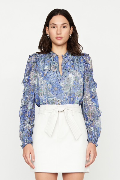 Shop Marie Oliver Hadley Blouse In Breeze