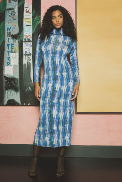 Shop Marie Oliver Paxton Dress In Cobalt Blur