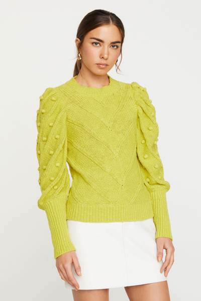 Shop Marie Oliver Bridget Sweater In Lime Green