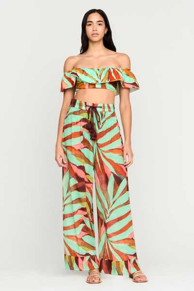 Shop Marie Oliver Ariel Pant In Tropical Coral