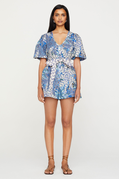 Shop Marie Oliver Devin Romper In Anise Breeze
