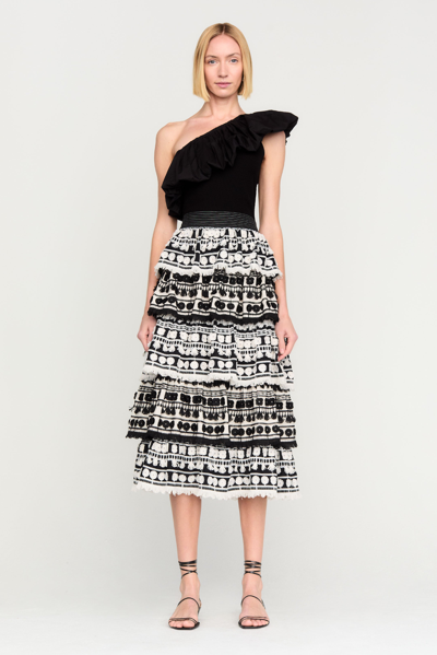 Shop Marie Oliver Celia Skirt In Yin Yang