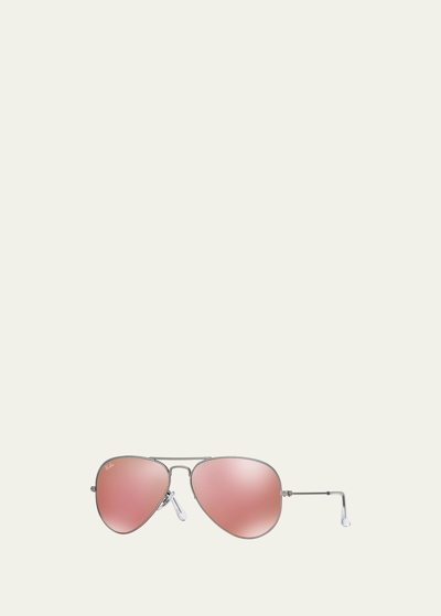 Shop Ray Ban Mirrored Aviator Sunglasses