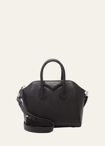 Shop Givenchy Antigona Mini Top Handle Bag In Grained Leather
