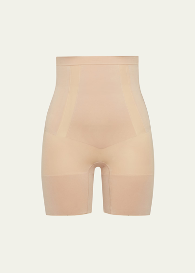 Shop Spanx Oncore High-waisted Mid-thigh Shorts