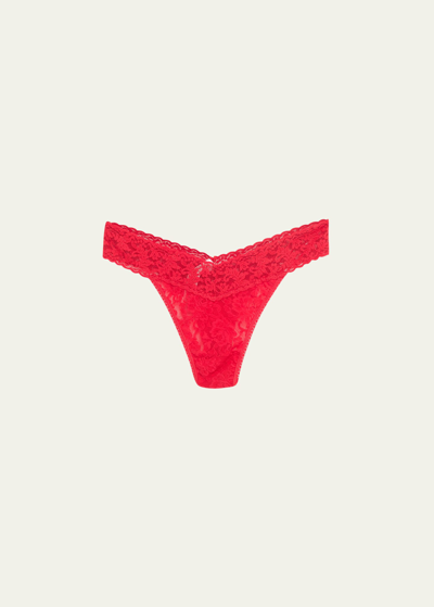 Shop Hanky Panky Stretch Lace Traditional-rise Thong