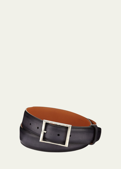 Shop Berluti Classic Calf Leather Belt