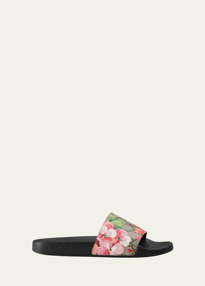 Shop Gucci Gg Blooms Supreme Slide Sandal