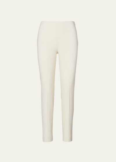 Shop Ralph Lauren Annie Straight-leg Stretch-wool Pants