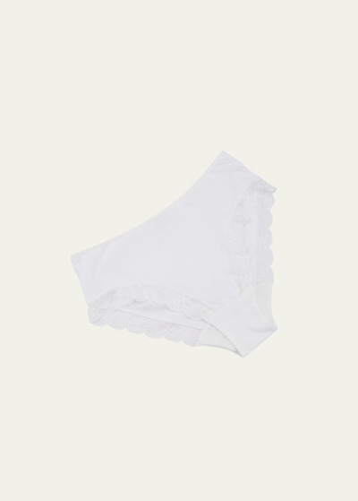 Shop Hanro Cotton Lace High Leg Brief