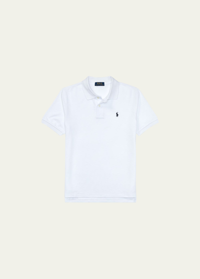 Shop Ralph Lauren Boy's Short-sleeve Logo Embroidery Polo Shirt