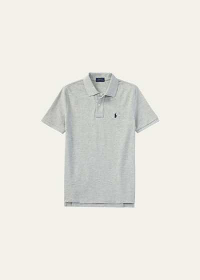 Shop Ralph Lauren Boy's Short-sleeve Logo Embroidery Polo Shirt