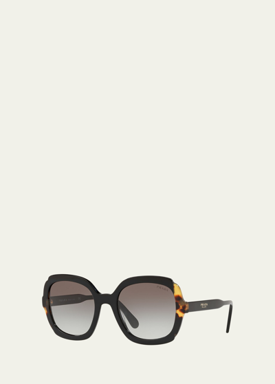 Shop Prada Mirrored Acetate Sunglasses
