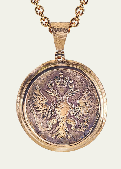 Shop Jorge Adeler Men's 18k Rose Gold Ancient Coin Pendant
