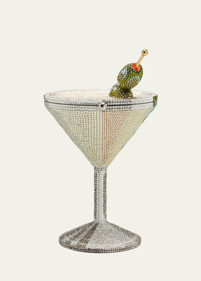 Shop Judith Leiber Beaded Martini Glass Cocktail Clutch