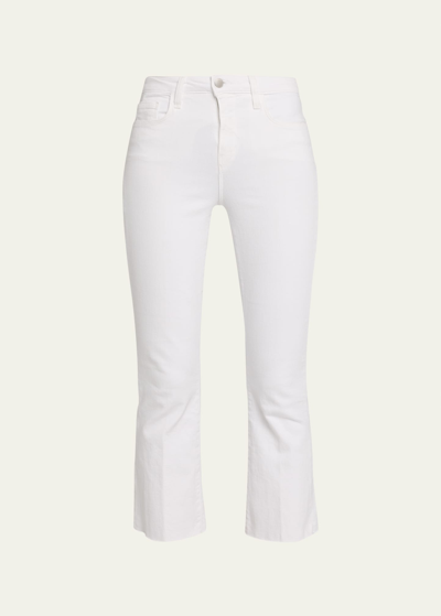 Shop L Agence Kendra High-rise Crop Flare Jeans