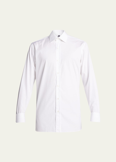 Shop Bergdorf Goodman Men's Solid Poplin Dress Shirt